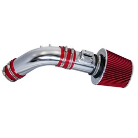 Rtunes Racing Short Ram Air Intake Kit + Filter Combo Compatible For 04-07 Honda Accord 2.4L L4 SULEV (Red)