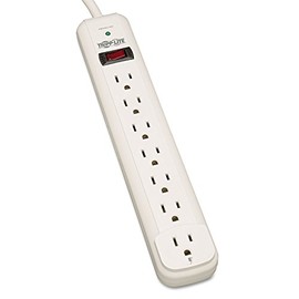 Tripp Lite TLP712 TLP712 Surge Suppressor, 7 Outlets, 12 ft Cord, 1080 Joules, Light Gray