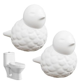 Toilet Bolt Covers, Ceramic Toilet Bolt Caps Bird Decorative Toilet Screw Cover Caps for Bottom of Toilet Easy Installation Replacement Parts