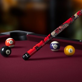 Viper Junior 48" 2-Piece Billiard/Pool Cue, Dragon, 16 Ounce, One Size,Red