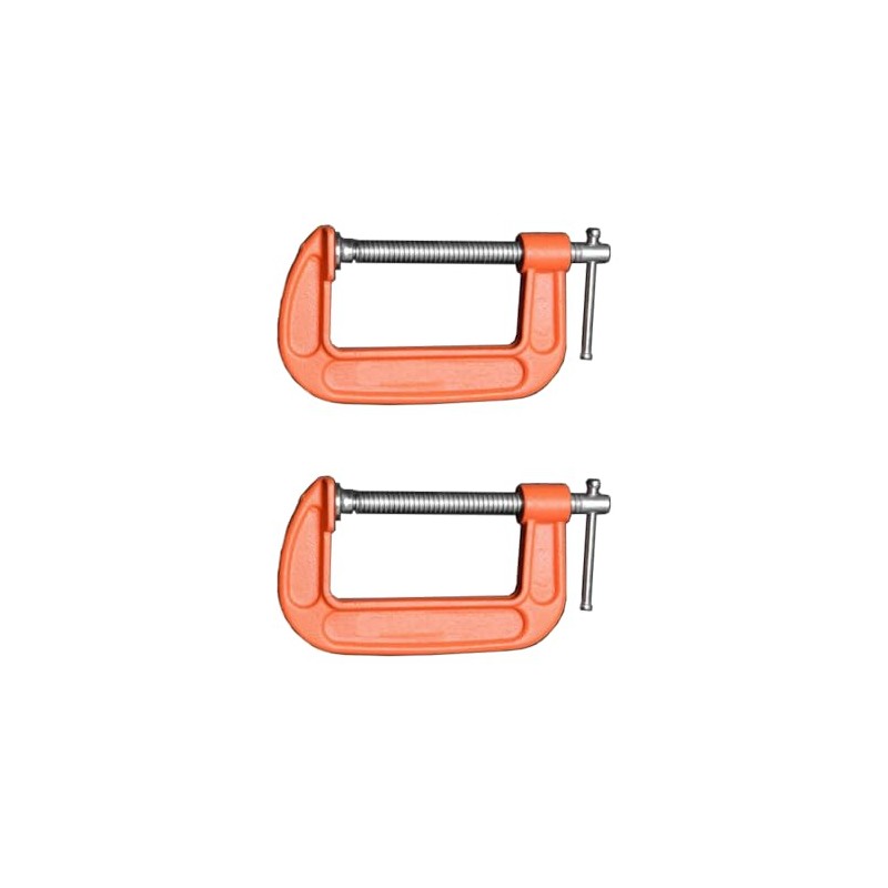 Edward Tools Heavy Duty 3" Steel C Clamp (Pack of