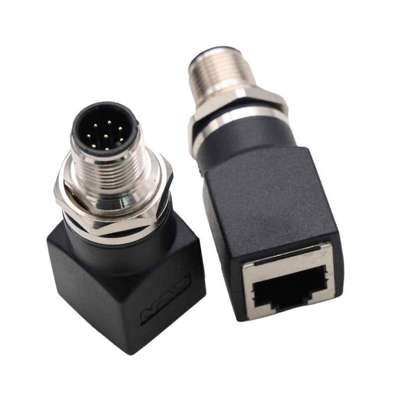 HangTon Netzwerk Adapter M12 8 pin A-codiert Stecker auf RJ45