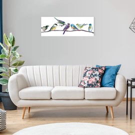 Fine Art Canvas Colorful Spot Canvas Wall Decor by Artist Carol Robinson for Living Room, Bedroom, Bathroom, Kitchen, Office, Bar, Dining & Guest Room - Ready to Hang - 38 in x 14 in