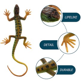 TOYANDONA Fake Lizard, Realistic Fake Rubber Lizards Toys Animal Figures for Boys and Girls, Party Favors Decoration, Gag Toys, Prank and Prop