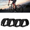 xutong 2 Pairs Fixed Gear Bicycle Foot Straps Black