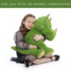 Muiteiur Giant Dinosaur Stuffed Animal with 3 Little Baby Dinosaurs