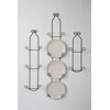 TRIPAR 2 Tier Vertical Black Plate Rack for Collectible Plates,