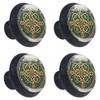 4 Pack Set Cabinets Hardware Round Furniture Knobs Celtic National