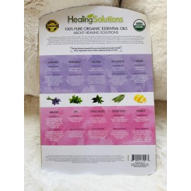 Pure Essential Healing Solutions 100% Pure Essential Oils Organic 5Blends & 5Single Note .33oz