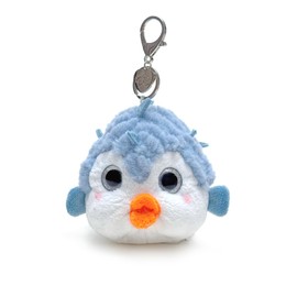 Plushland Magnetic Pufferfish Pair Spike & Poppy Kissing Plush Keychain Set, Spiky Outside Soft Inside Emotional Support Toy with Heart Charm, Funny Stuffed Animals 4 Inches (Kissing Pufferfish Pair)