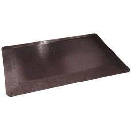 Rhino Mats BRH-2436BLK Rhino Hide Shampoo Anti-Fatigue Mat, 2' Width x 3' Length x 1/2" Thickness, Black