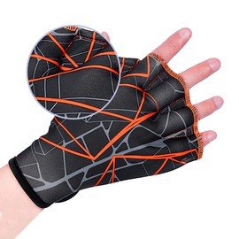 Swimming gloves, water gloves, water training, swimming equipment, duck swimming gloves, diving equipment, fitness, waterproof training gloves, made of nylon, adult model, outdoor