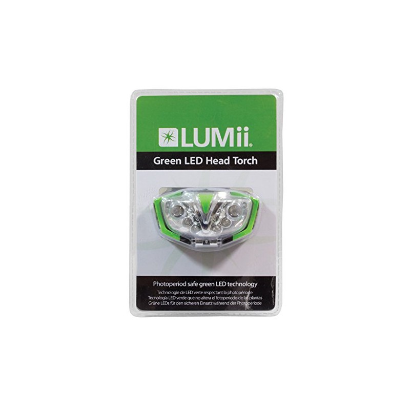 LUMii 10-465-200 LED Head Torch - Green