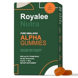 Alpha Shilajit Gummies – Himalayan 10-in-1 Shilajit for Men 4000mg with KSM-66 Ashwagandha, Gokshura & 75% Fulvic Acid – 85+ Trace Minerals, Sugar-Free, Vegan Energy & Vitality Support – 60 Count