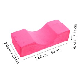 Baluue U Shaped Neck Pillow for Eyelash Extensions Comfortable Supportive Design for Facial Bed Massage Table Durable Material Chic Rosy Color for Beauty Salons Treatments