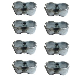 Chain Link Fence Panel Clamps ~ Kennel Clamps: (8 Set) for 1-3/8" Chain Link Fence Pipe Panel Frames. for Dog kennels/Dog Runs, or Temporary Chain Link Fence. Saddle Clamps.