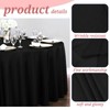 YMHPRIDE 10 Pack Black Table Cloths 90 inch Polyester Tablecloth