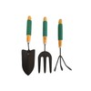 Zendea Set of 3 Garden Tools with Leaf Collecting Rake,
