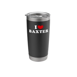 I Love Baxter, I Heart Baxter Stainless Steel Insulated Tumbler