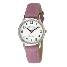 Ravel - Women's Pastel Coloured Everyday Watch (36mm case) - Analogue Quartz - R0137.07.1 - Purple/Silver Tone