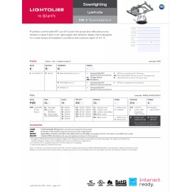LIGHTOLIER SIGNIFY 6RN  6IN NON IC NEW CONSTRUCTION HOUSING ONLY NEW 1580303