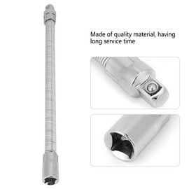 YDuupxe 1/2 Inch Flexible Extension Rod, Flexible Extension Rod, Flexible Extension Rod, 1.4 Nut Set Shaft Bit Holder Connecting Link (350 mm)
