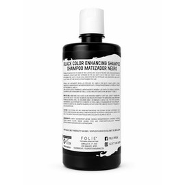 Shampoo Matizador Negro 300ml 6 Pack Rayos, Canas, Platinados Folie Profesional