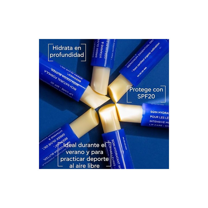 Apivita bálsamo labial con manteca de cacao SPF20 4.4 g