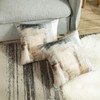 2 Pack Brown Beige Abstract Art Pillow Covers Decorative Throw