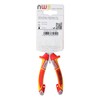 NWS 140-49-VDE-170-SB Number 140-49 VDE Chain Nose Pliers, Silver/Red, 170