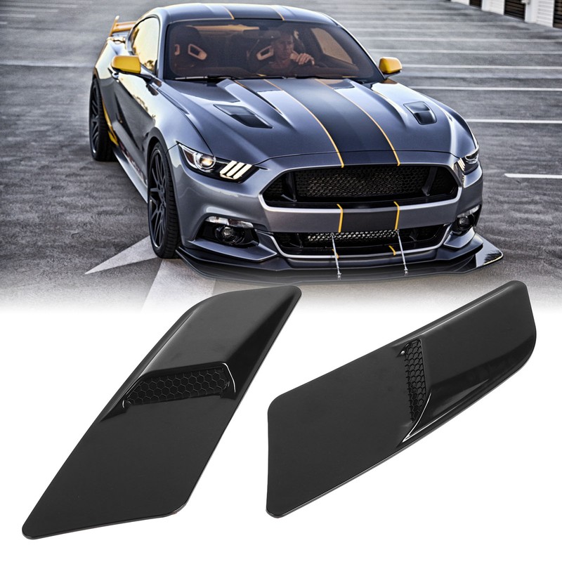 2 Pcs Engine Bonnet Air Vent Cover Front Bonnet Decoration