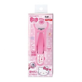 Kai Corporation KK2509 Hello Kitty Nail Clipper with Loupe Nail Clipper Curved Blade, Made in Japan