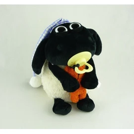 Nici 41470 Shaun the Sheep Cuddly Toy Timmy with Small Bear, Dummy and Sleep Cap, 25 cm, Colour Black/White