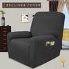 Easy-Going 4 Pieces Microfiber Stretch Recliner Slipcover – Spandex Soft