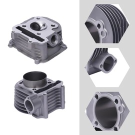 180CC Big Bore Kit, Gy6 150cc 61mm Bore Engine Rebuild Kit Big Bore Cylinder Kit with Camshaft and Cylinder Head for Loncin, Yamaha, Linhai, Honda, Zongshen, Buyan, Polaris, Bashan