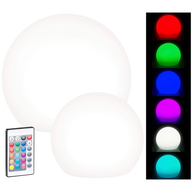 Lunartec Solar Light Ball: Set of 2 Solar LED Light