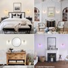 Shenmoyl Set of 2 Crystal Battery Operated Wall Sconce,Rechargeable Wall