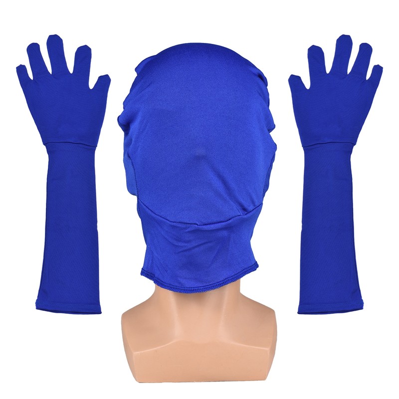 Blue Chroma Key Mask Gloves Chromakey Hood Glove Invisible Effects