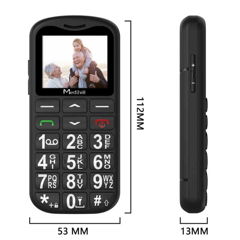 Medihill Big Button Mobile Phone SOS for Elderly Senior Cell
