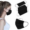 Disposable 100PCS Black 3 Layer Protection Face Mask with Adjustable