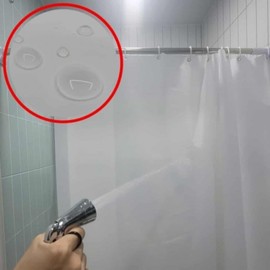 Waterproof shower curtain white 150x180 bathroom curtain shower vinyl