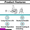 3 Set Mailbox Locks Compatible with L-1172C/C9100 Mailbox Lock |