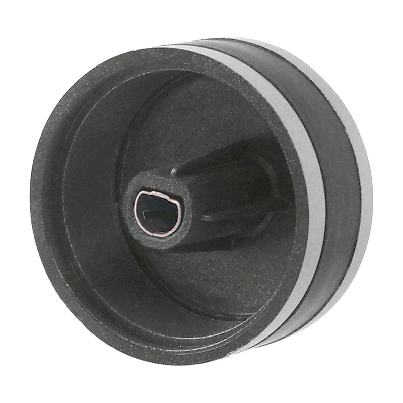SPARES2GO Silver/Black Switch Knobs compatible with Lamona LAM3200 LAM3204 LAM3401