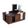Wooden Bar Caddy - Bar Aide Cocktail Accessory and Napkin