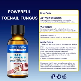 Zhiwei Multi-Purpose Nail Repair, Nail Solution with Tea Tree Oil for Discolored and Damaged Nails, Plant Drops for Nails Care, Discolored and Damaged Nails.