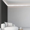Pushglossy 9Pcs 47.24″(Total 35.4 Ft) Ceiling Crown Molding with LED