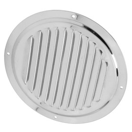 Qiilu Boat air Vent Louver Marine Air Vent Louver Grille Cover Air Vents Round Ssoffit Vents 304 Stainless Steel Yacht Boat Accessory Hardware(6inch)