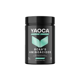 YAOCA, BCAAs en polvo 420g  Suplemento a base de Aminoacidos  Sabor Sandía  Con Vitamina B6  30 porciones  Sin azúcar                                 