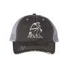 One Size Black/Grey Trucker Bigfoot The Thinker On A Tree