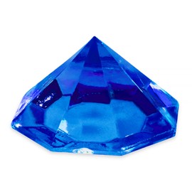 Acrylic Colorful Round Treasure Gemstones for Table Scatter, Vase Fillers, Event, Wedding, Arts & Crafts, Birthday Decorations Favor (36 Pieces) by Super Z Outlet (Royal Blue)